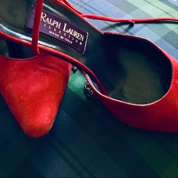 Ralph Lauren Purple Label Shoes - Red Suede Ralph Lauren Purple Label shoes